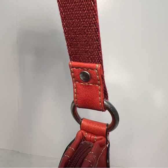 Fossil Red Leather baguette bag - Picture 10 of 13